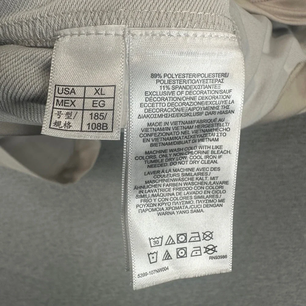 Brooks Brothers Performance Series Vest Mens XL Gray Full Zip Golf Stretch Stone